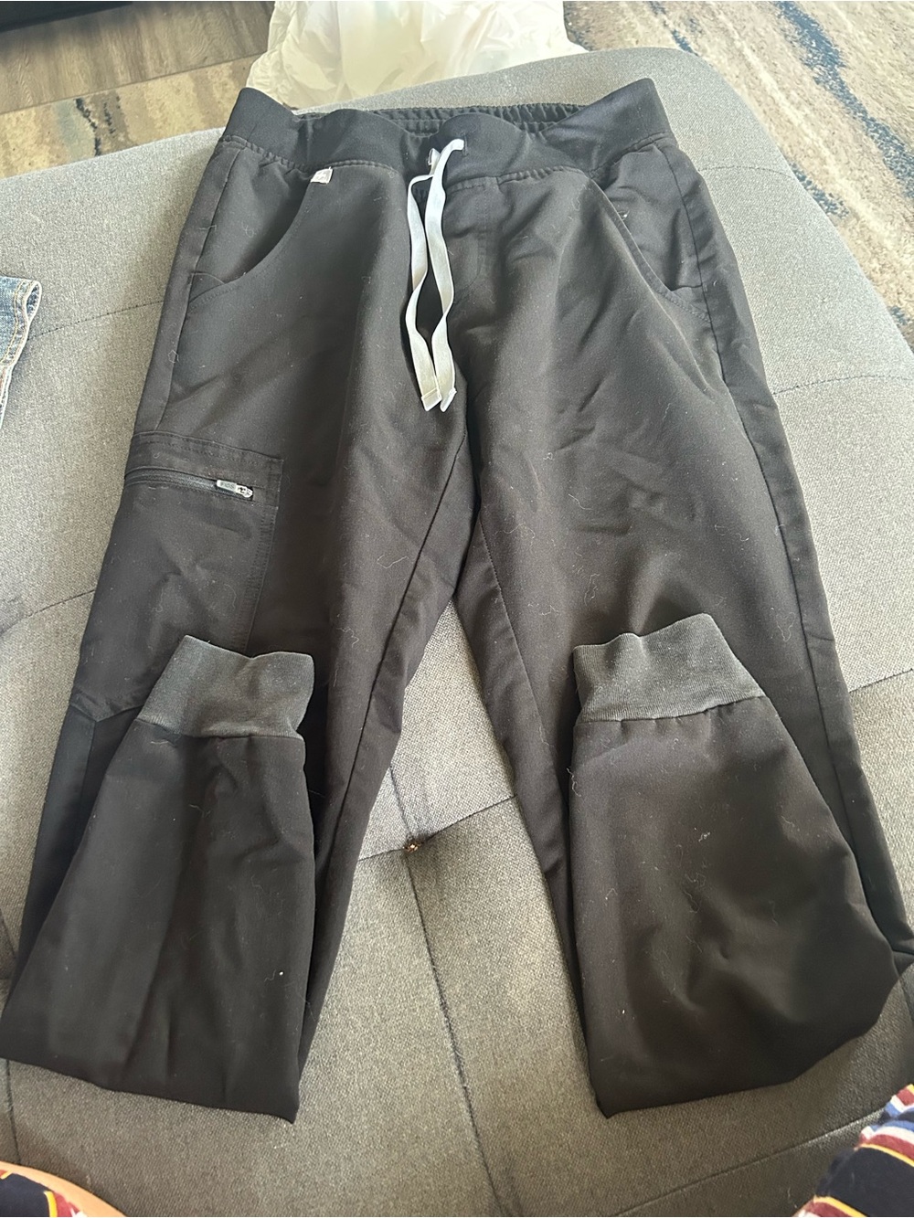 Black jogger scrubs